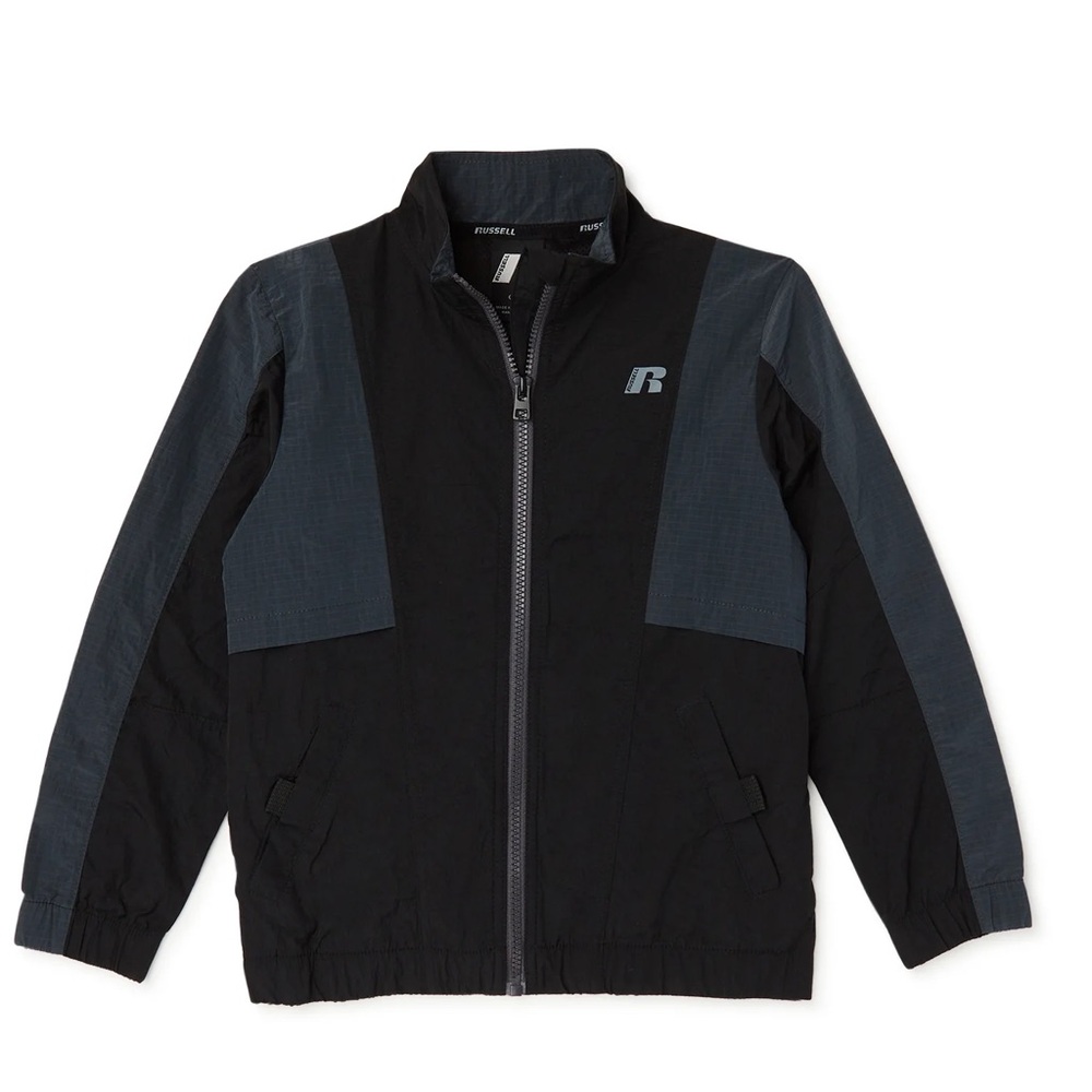 Russell Boys Wear Now Full Zip Long Sleeve Windbreaker W/ Pockets SZ: M …